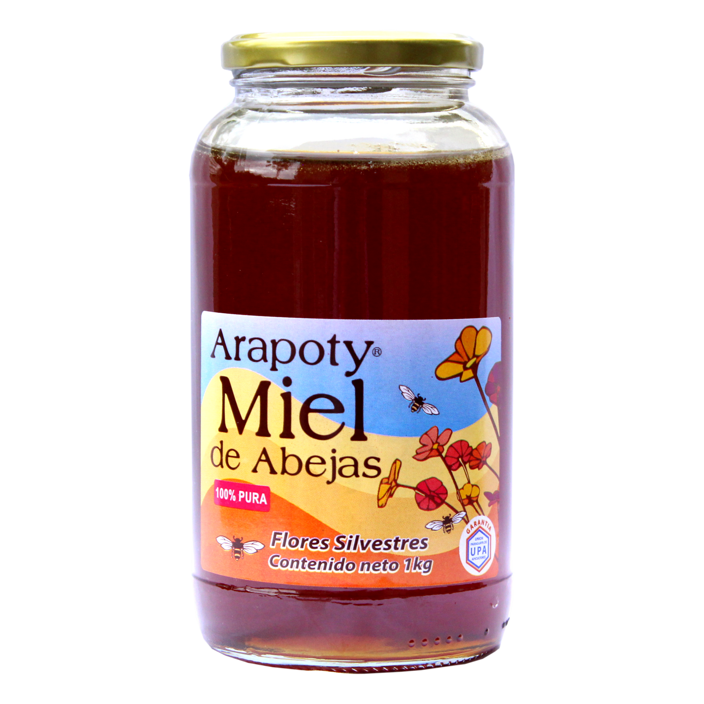 Miel de abeja Arapoty envase de vidrio