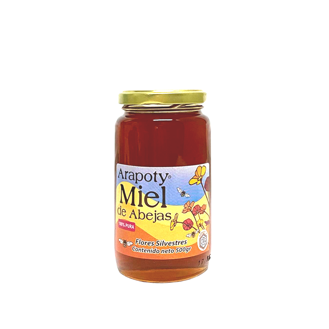 Miel de abeja Arapoty envase de vidrio