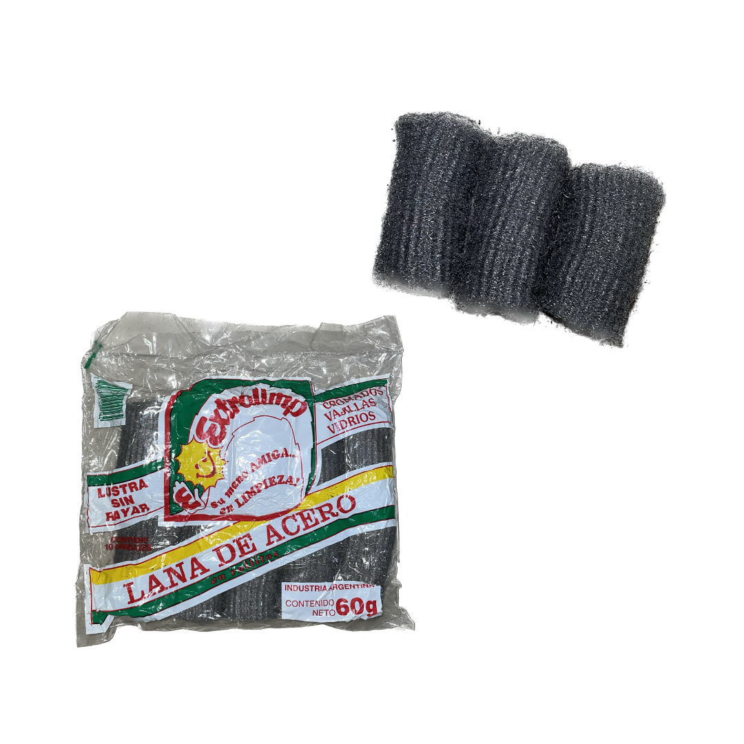 Lana de Acero 10 rollos x Pack