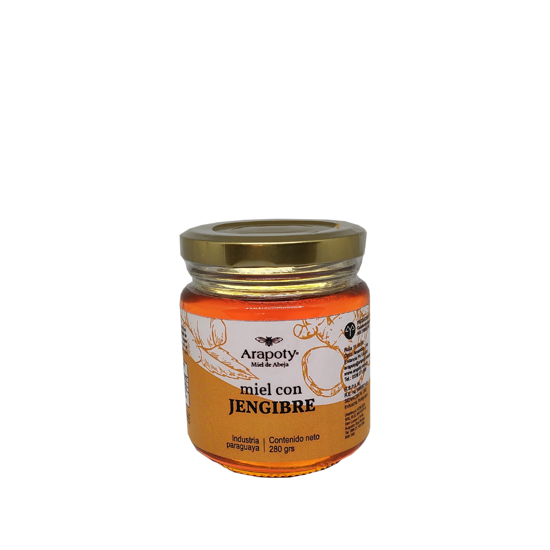 Miel de abeja Arapoty con extracto de Jengibre