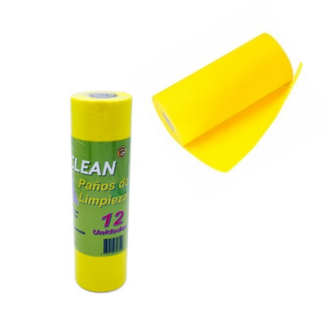 Paño de Limpieza Rollo x 12 unidades.