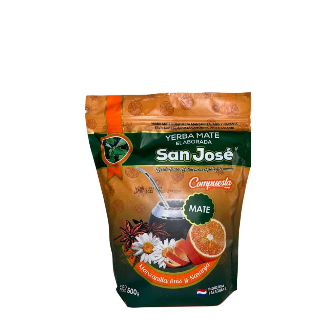 Yerba Mate Compuesta Manzanilla, Anís y Naranja