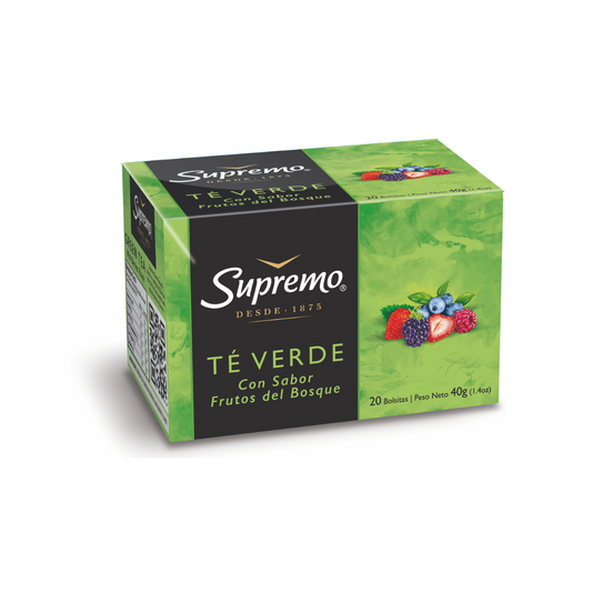 Té Verde con sabor frutos del bosque