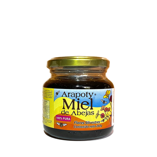 Miel de abeja Arapoty envase de vidrio