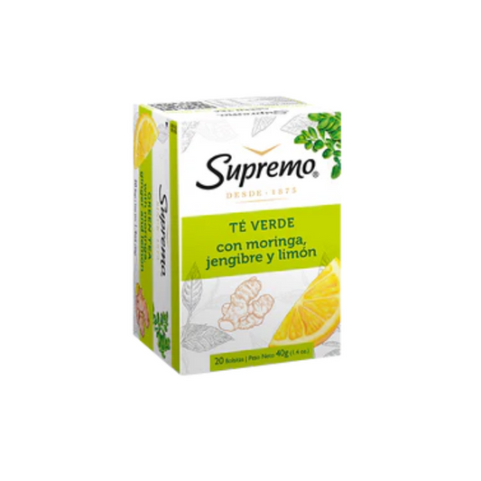 Té verde con Moringa, Jengibre y Limón